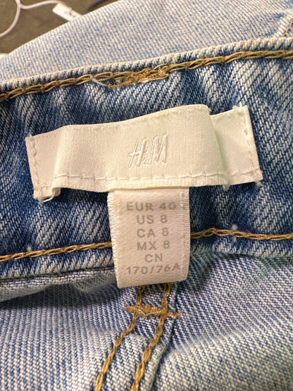 H&M Light Blue Denim Shorts UK S