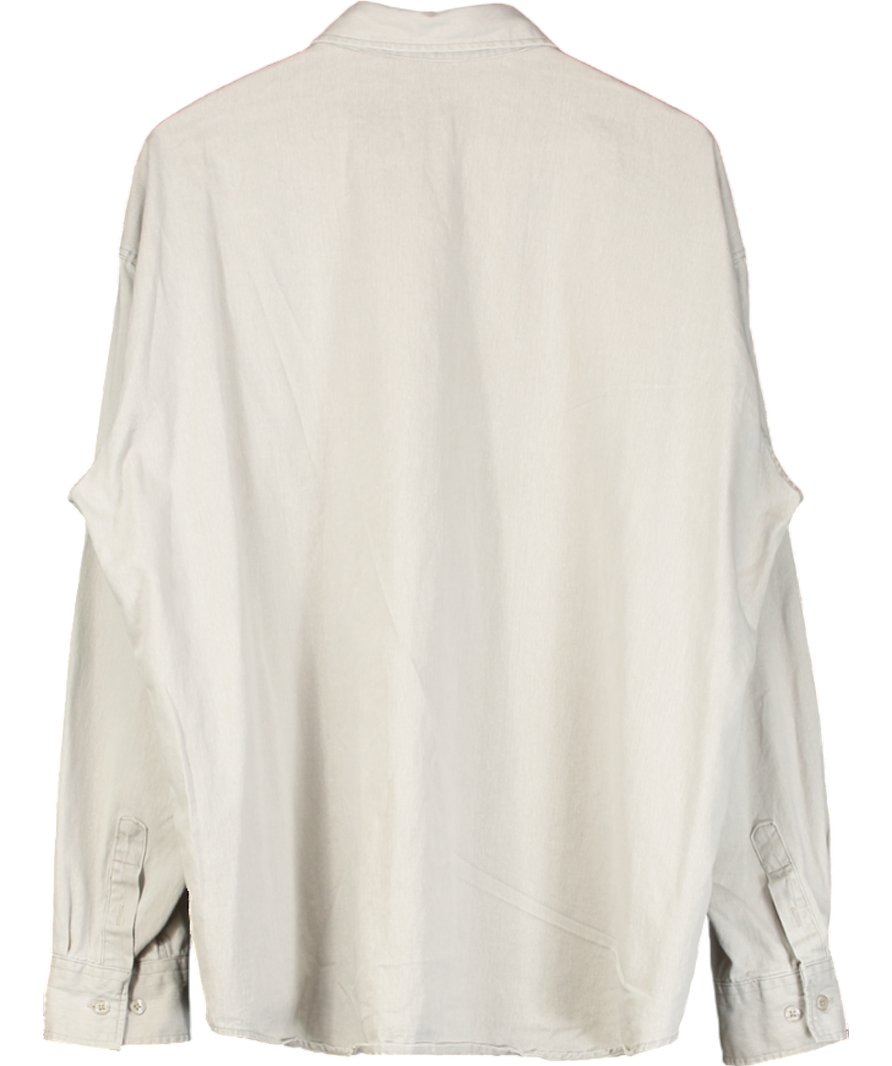 Wit & Wonder Grey Button Down Shirt UK M/L