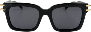 Holland Cooper Black / Gold New York City Logo Arm Sunglasses