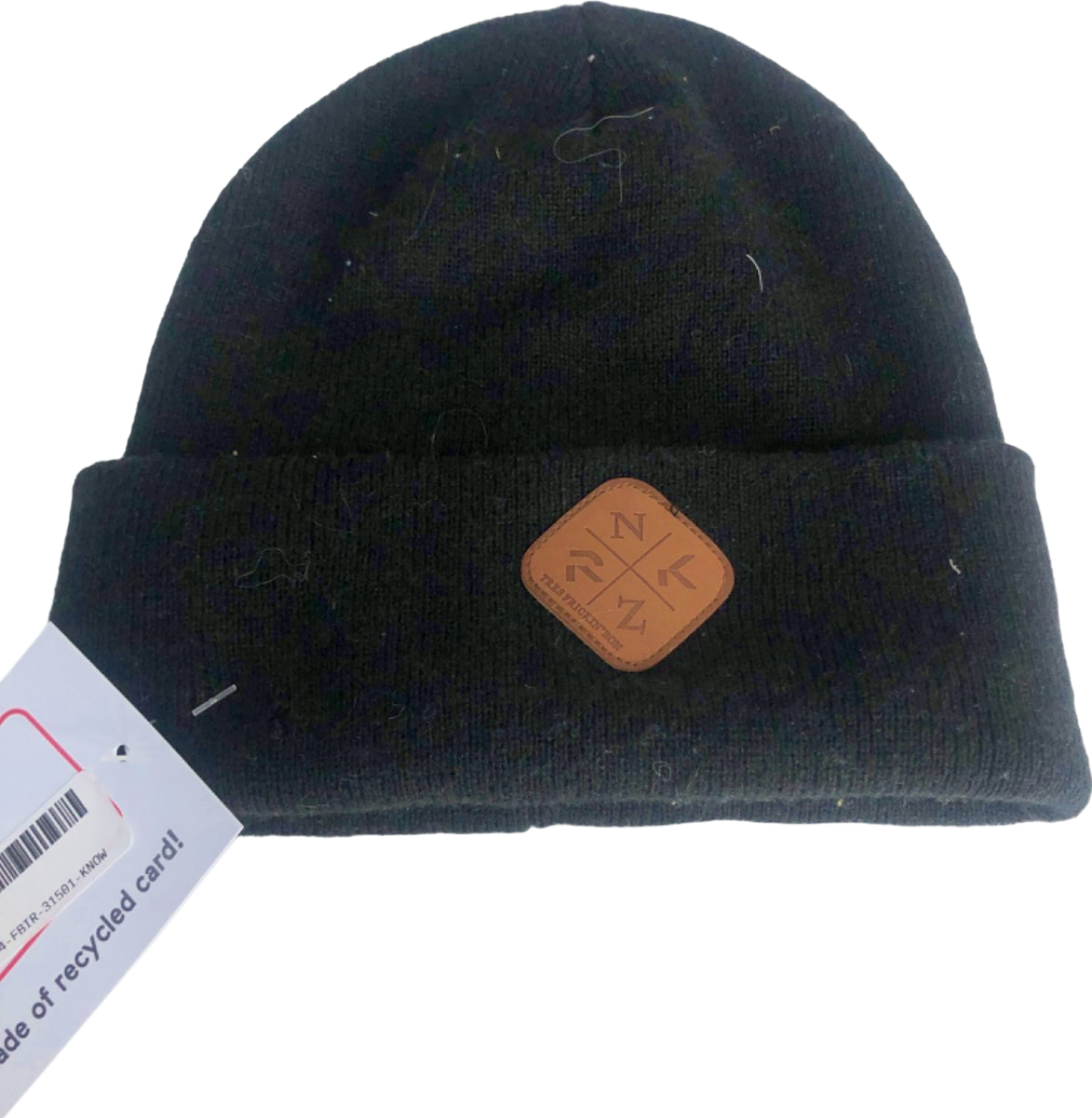 NKRZ Black Beanie Hat