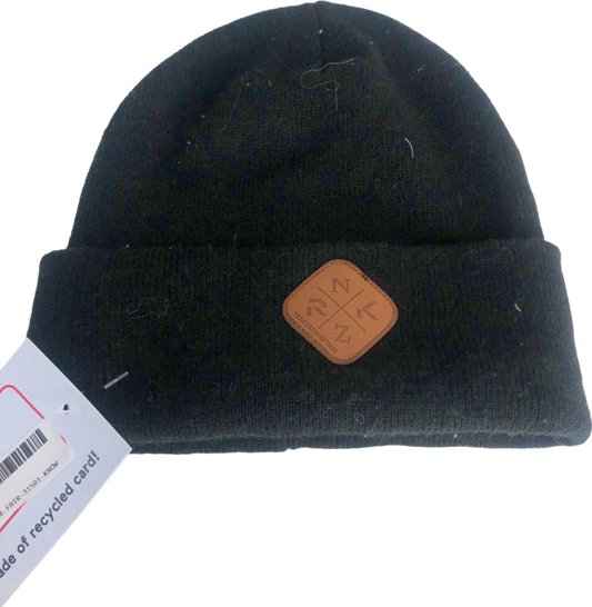 NKRZ Black Beanie Hat