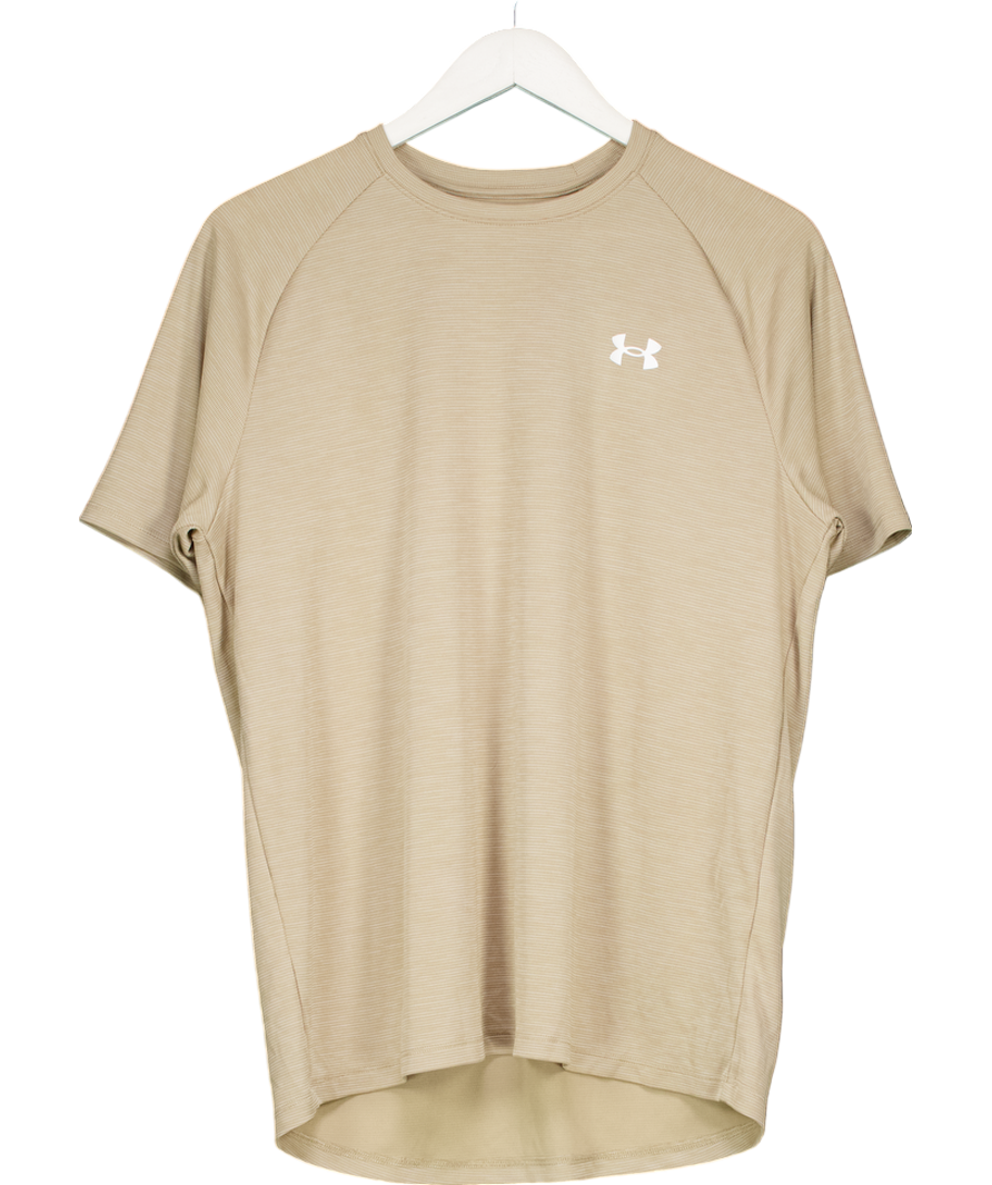 Under Armour Beige Tech Texture T-shirt UK M