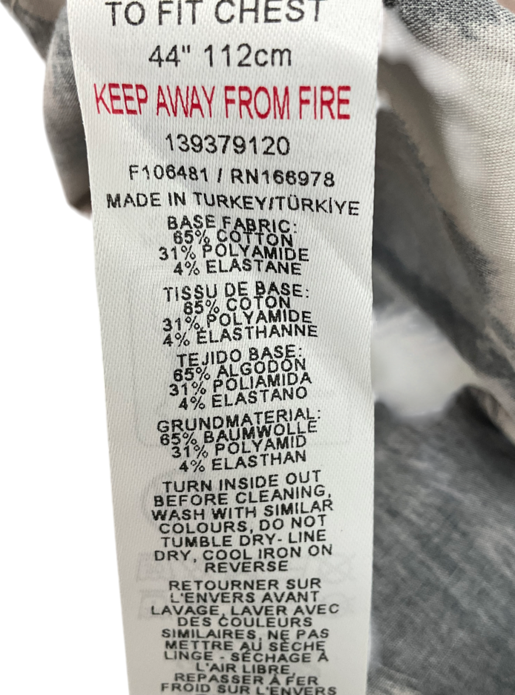 ASOS Cream Oversized Shirt In Cow Print UK XL