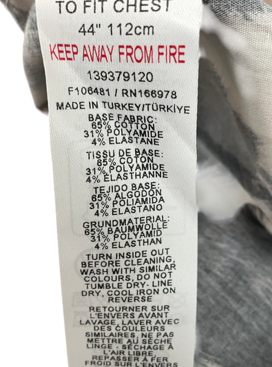 ASOS Cream Oversized Shirt In Cow Print UK XL