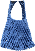 Blue Crochet Handbag One Size