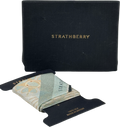 STRATHBERRY 100% Silk Twilly Skinny Scarf -sage Green Arcade Print One Size