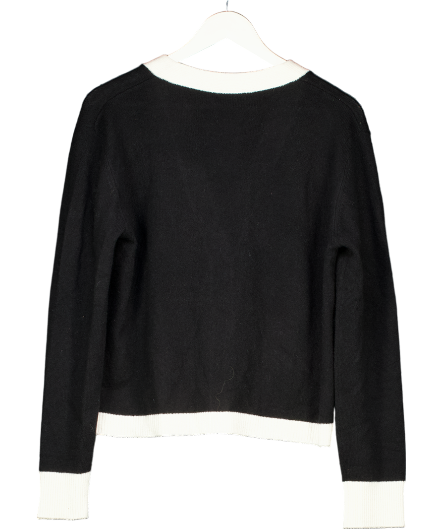 Cloeys Colourblock Cardigan Black & White UK M/L