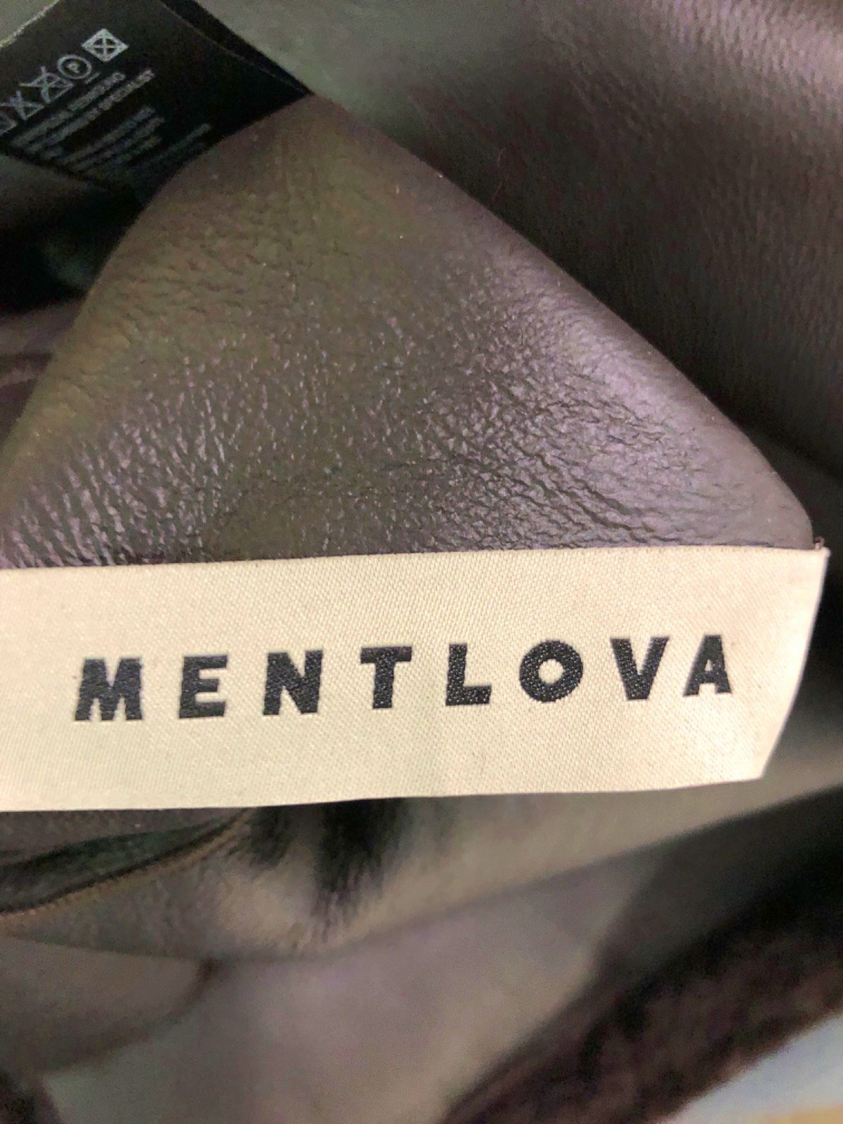 Mentlova Brown Shearling Leather Coat EU 36