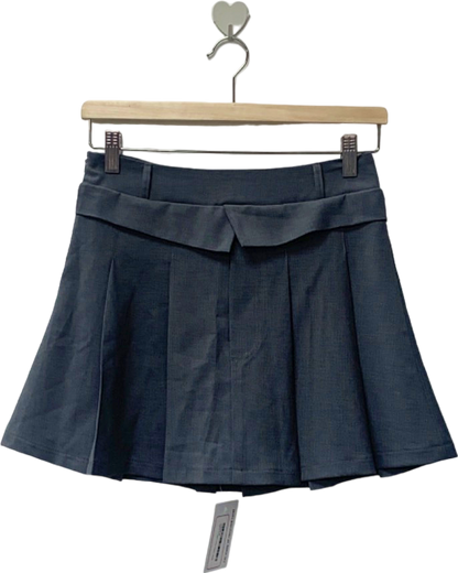 Urbanic Grey Pleated Mini Skirt UK 8