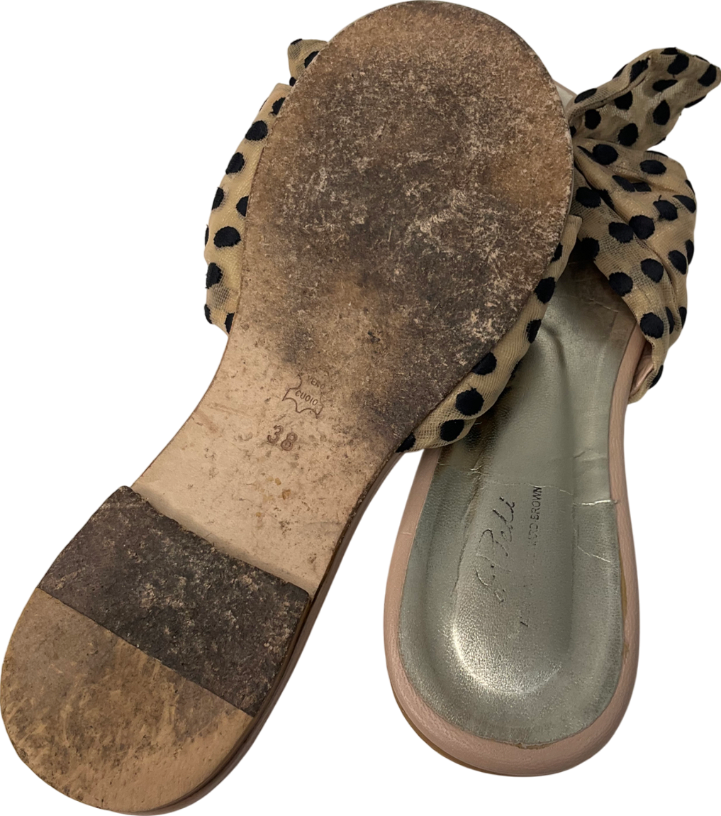 a piedi Brown Awe Polka Dot Shoes UK 5 EU 38 👠