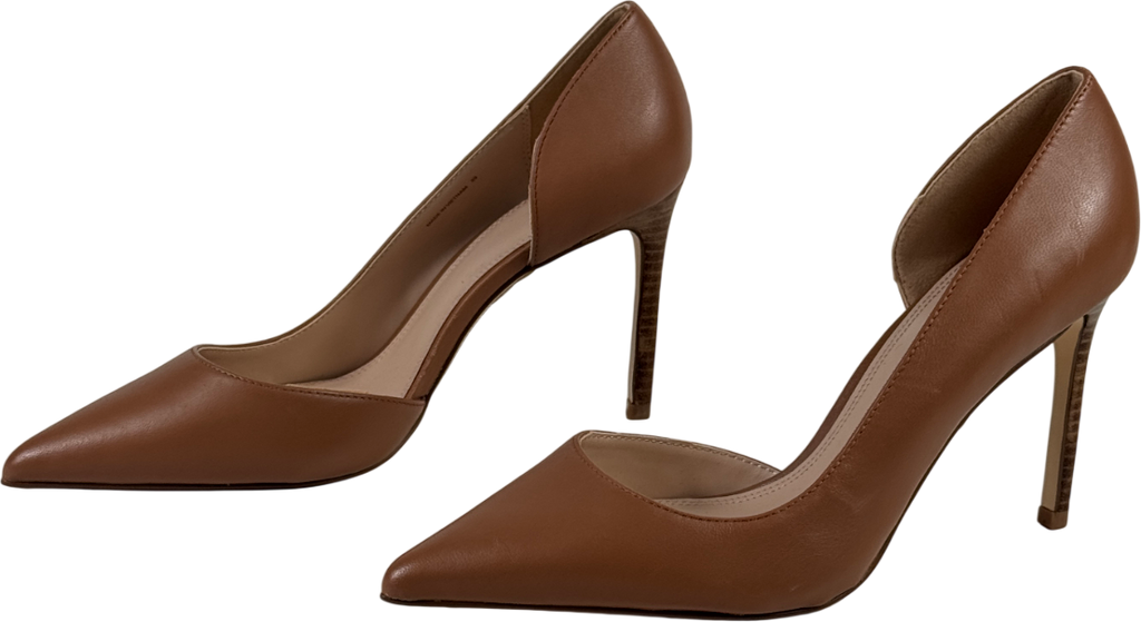 DUNE Tan Brown Stiletto Heel Court Shoes UK 6 EU 39 👠