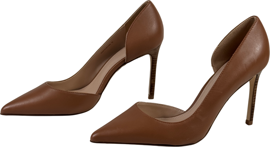 DUNE Tan Brown Stiletto Heel Court Shoes UK 6 EU 39 👠