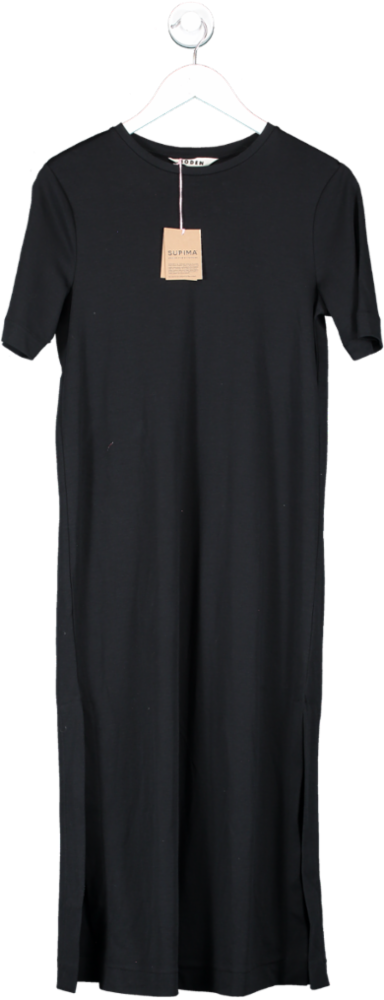 boden Black Jersey Midi T-shirt Dress UK 6