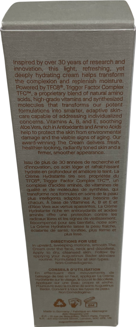 Augustines Bader The Cream With Tfc8 30 ml