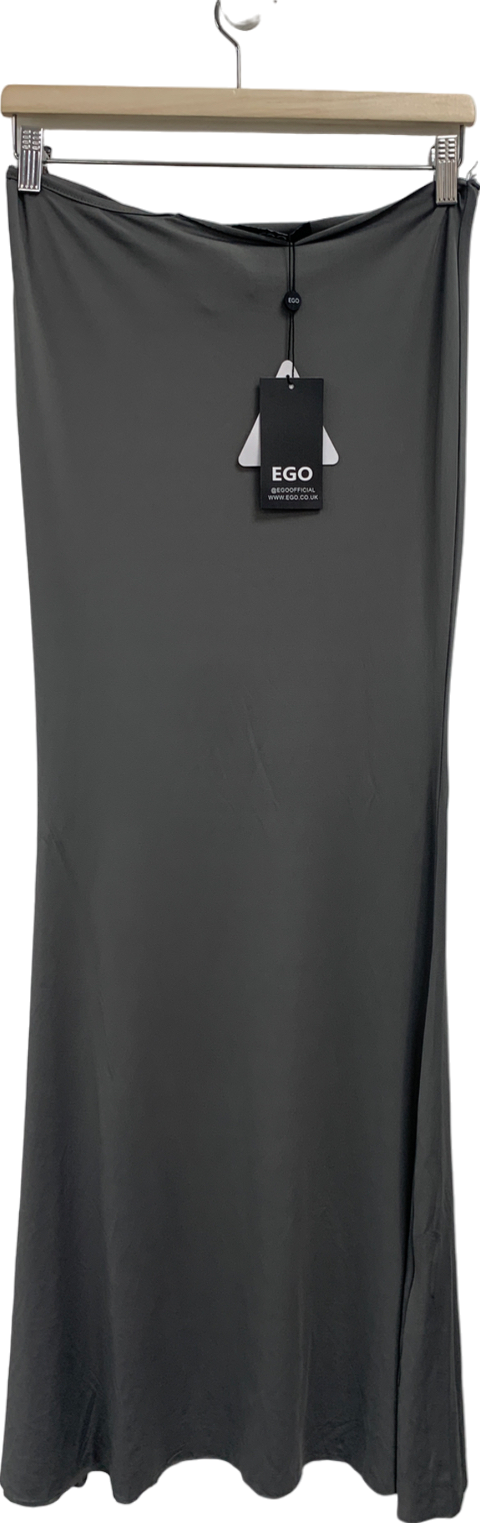 Ego Grey High Waist Maxi Skirt UK S
