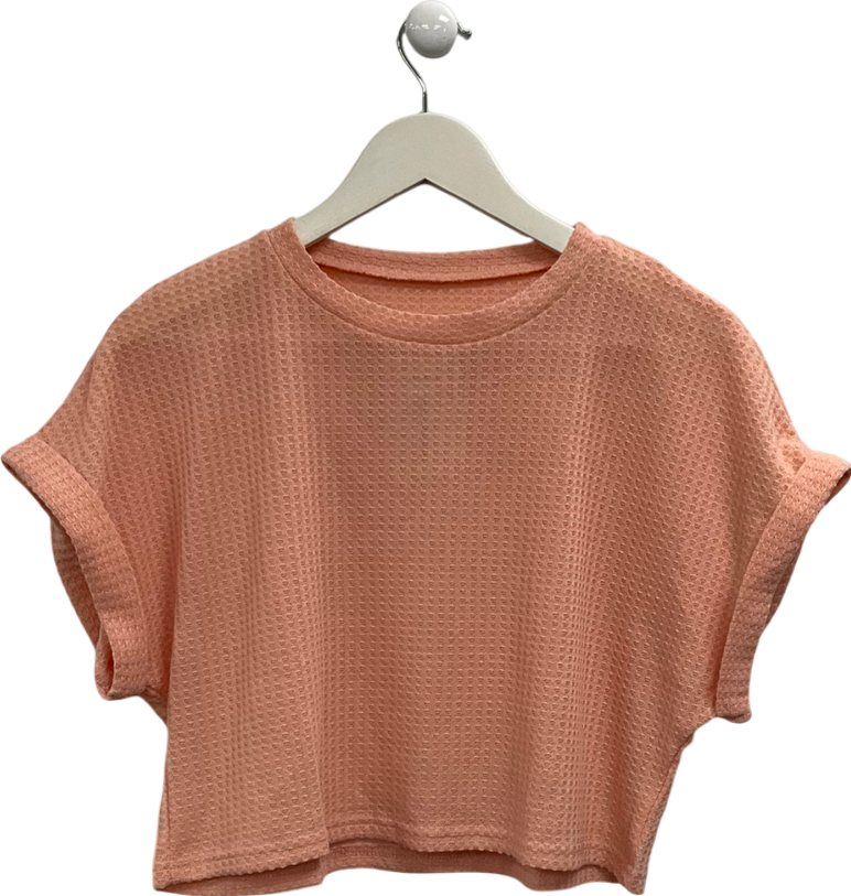 Orange Textured Loose Tee UK L