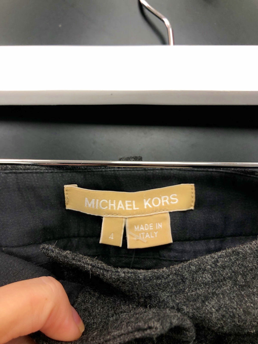 Michael Kors Charcoal Melange Trousers UK 8