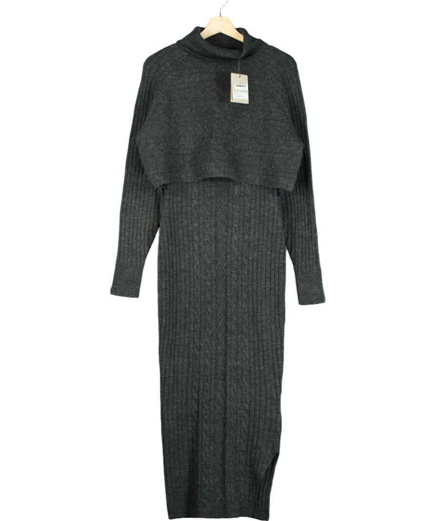 All Saints Grey Muriel 2-piece Dress  & Sweater UK M