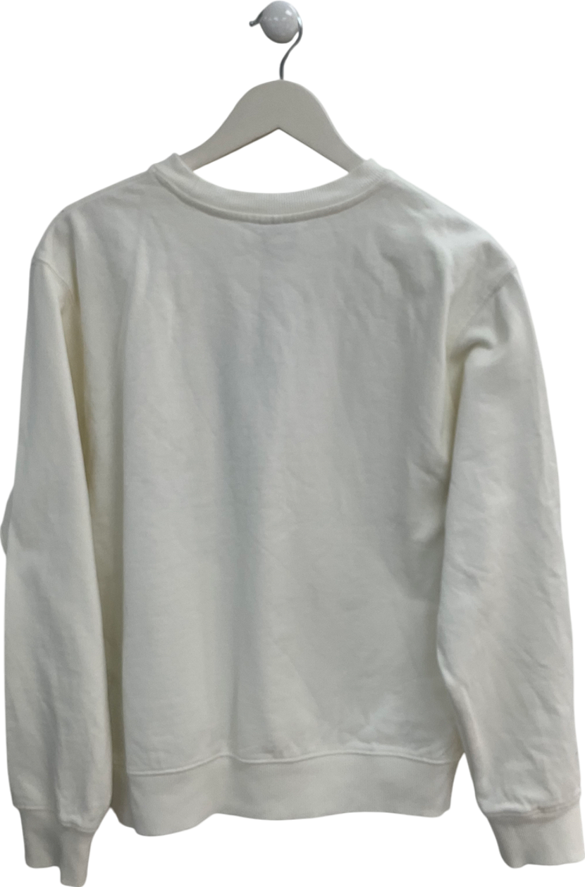 Nike Cream Swoosh Heart Sweatshirt UK M