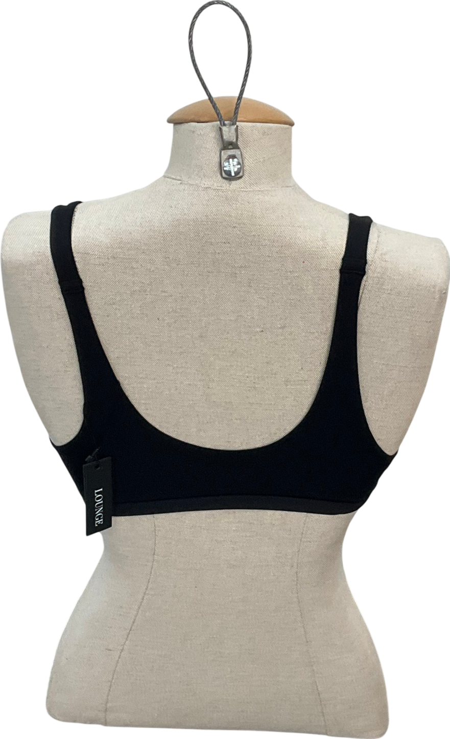 Lounge Underwear Black No Underwire Bra UK S