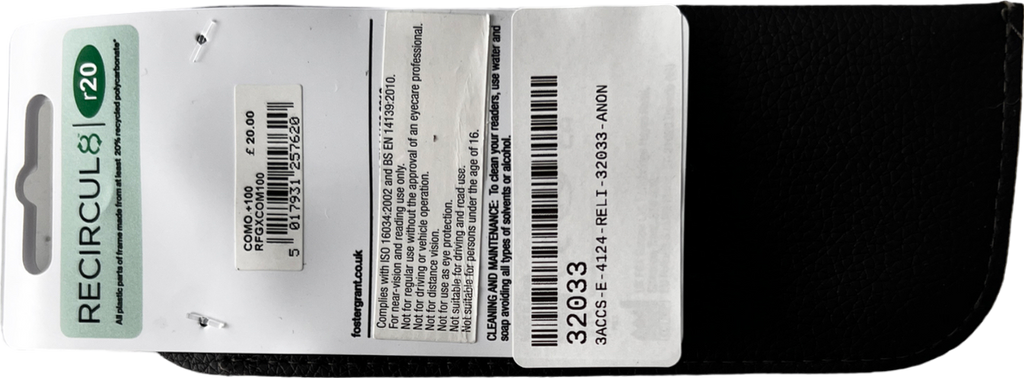 Foster Grant  Como Lenses Reading Glasses  Green/black +1