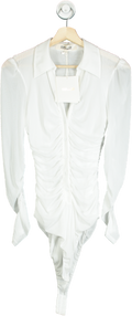 Diane Von Furstenberg Ivory Giorgi Bodysuit UK M
