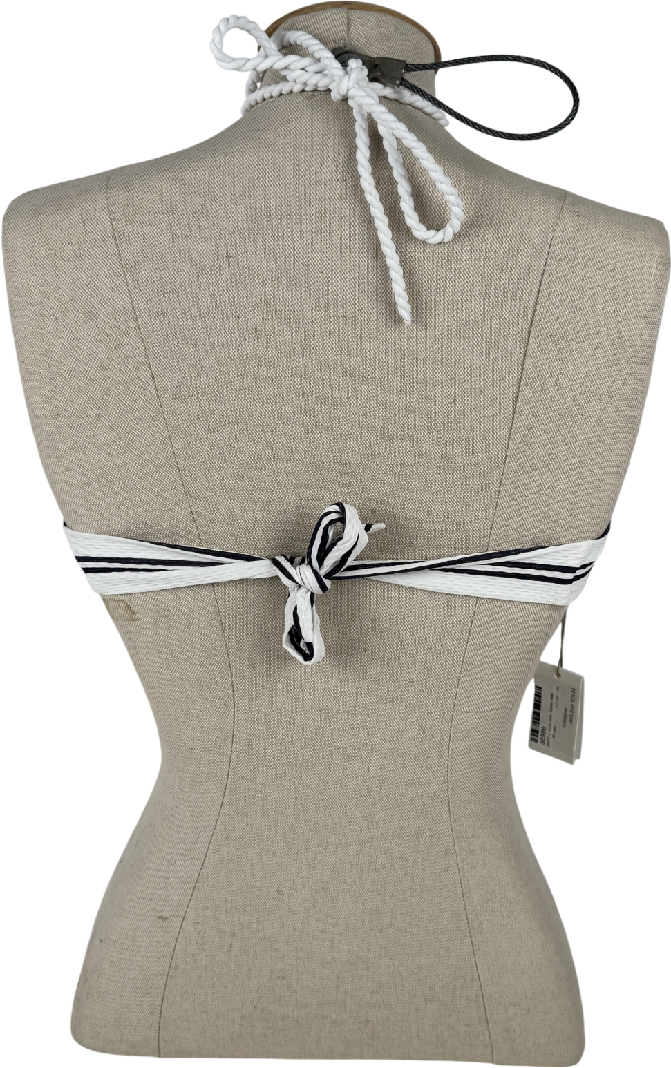 Heidi Klein White Bay Ring Bandeau Top UK S