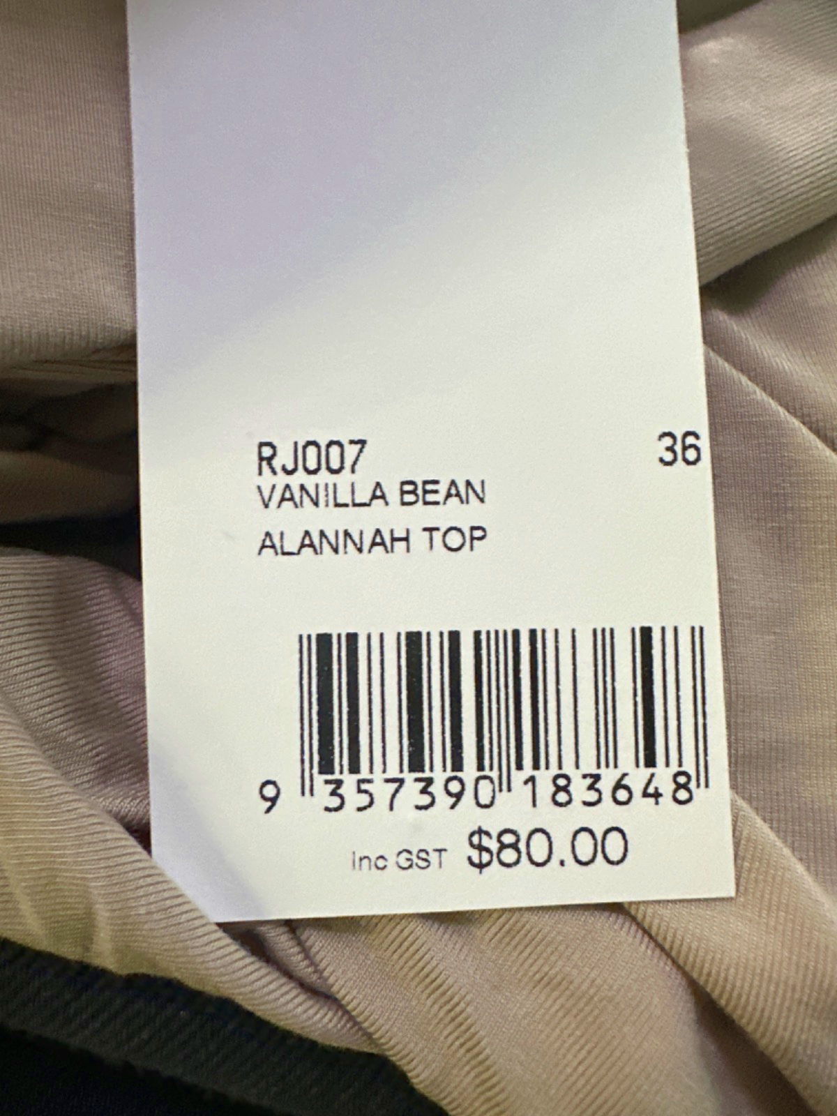 KOOKAI Vanilla Bean Alannah Top UK 8