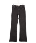 MANGO Black Fiona Flared Mid-rise Jeans UK 8