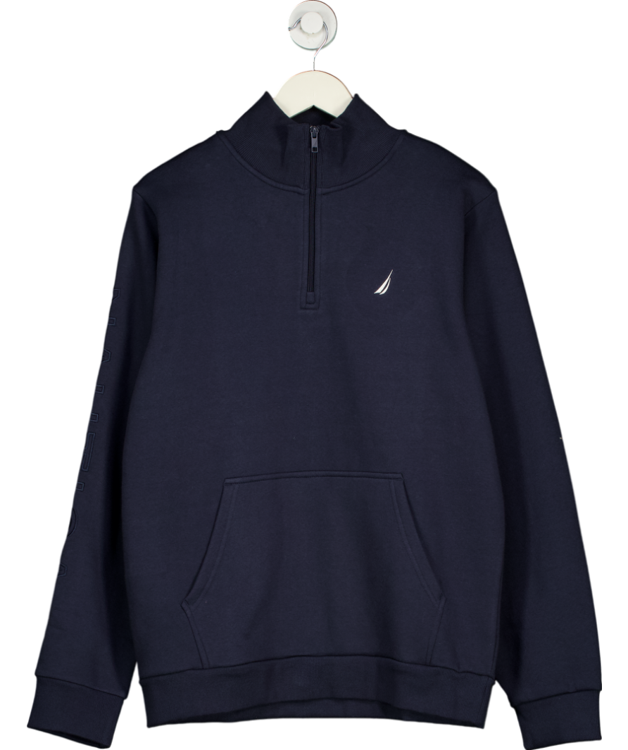 nautica Blue Leon Quarter Zip Top UK L