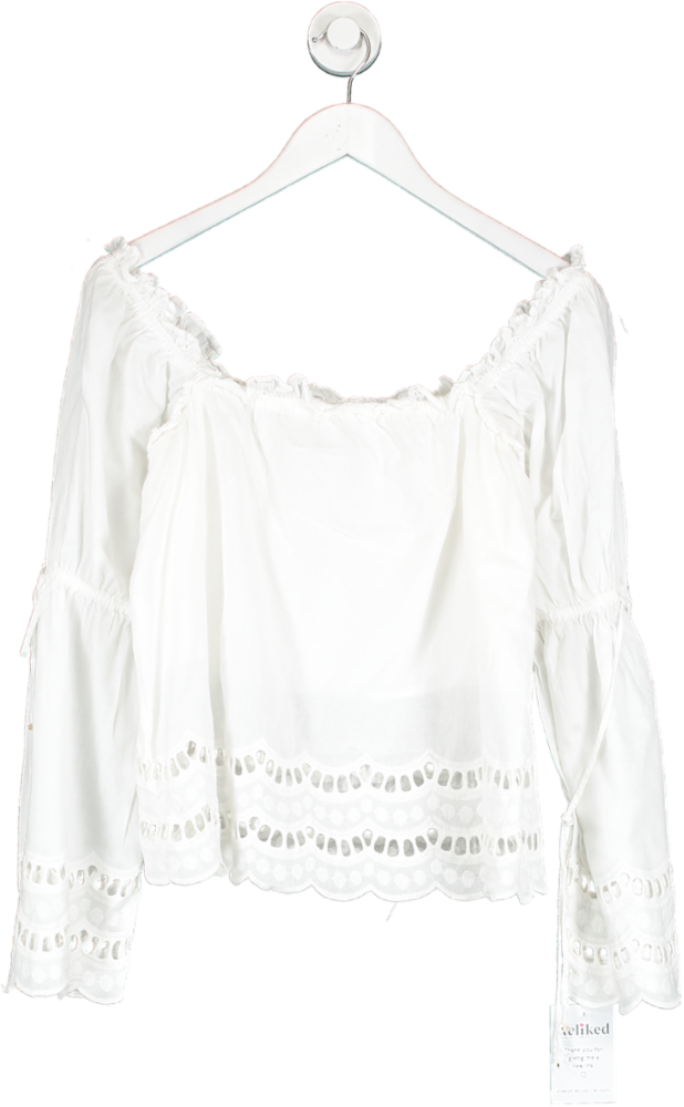 seven wonders White Embroidered Shirt UK 6