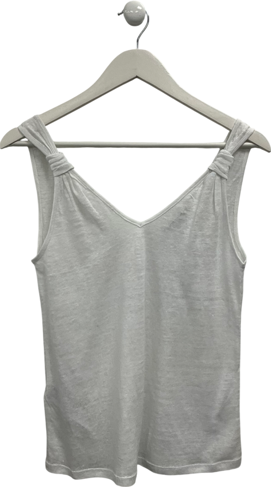 MANGO White Fine Knit Tank UK S