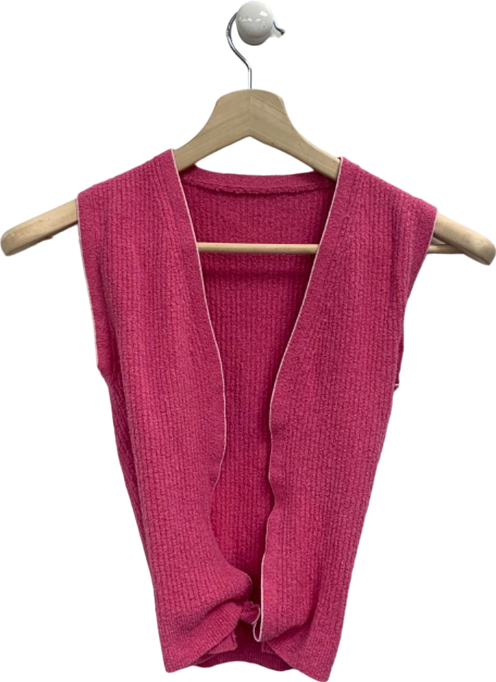 Jacquemus Pink Knitted Sleeveless Top UK 6