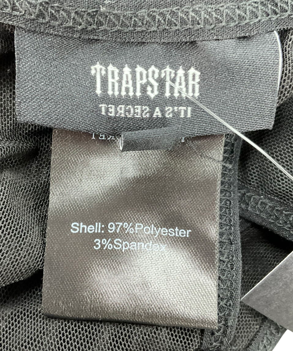 trapstar Black Women’s Jacquard Mesh Halterneck Bodysuit UK S