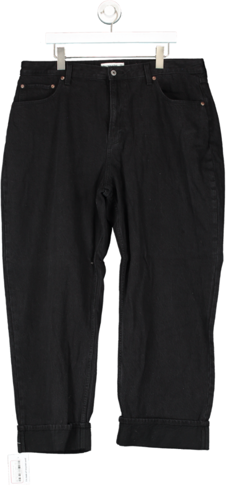 Abercrombie & Fitch Black The Loose High Rise Jean W34