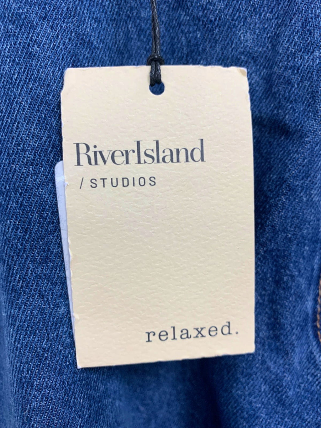 River Island Blue Relaxed Denim Skirt UK 8