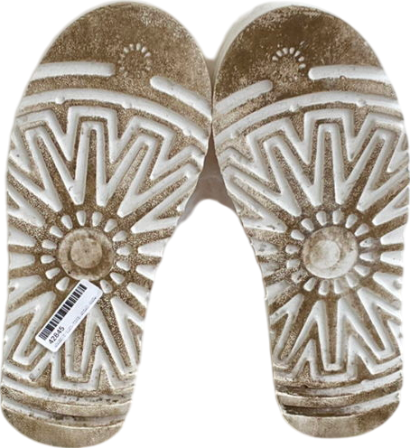 CAPE ROBBIN White Fluffy Faux Fur Boots UK 12 EU 46 👞