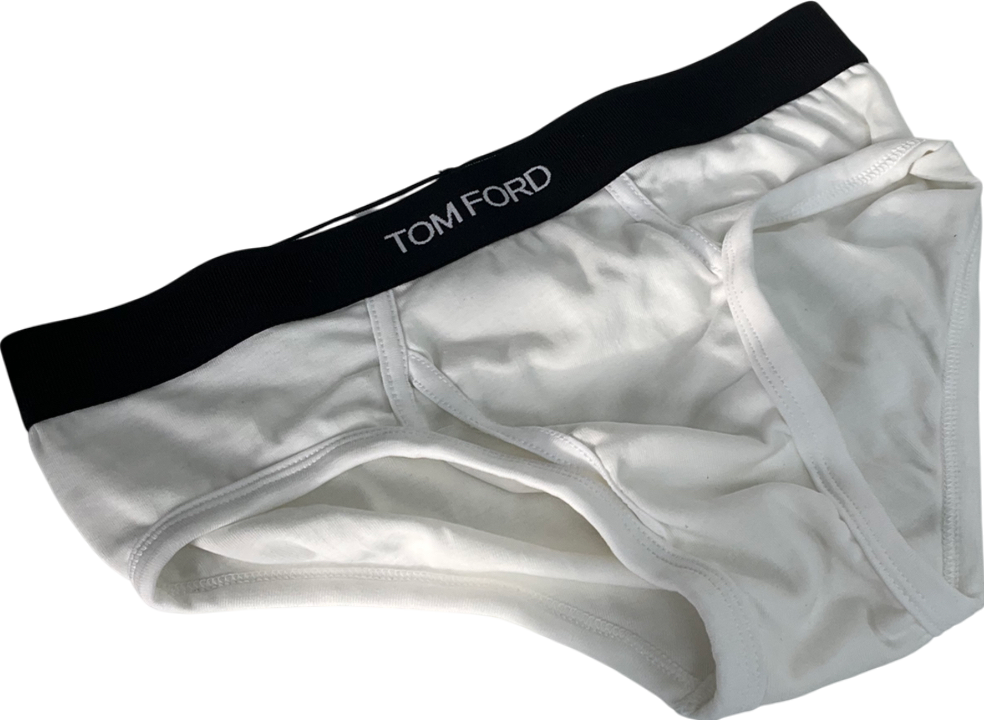 Tom Ford White Stretch-cotton Briefs UK S