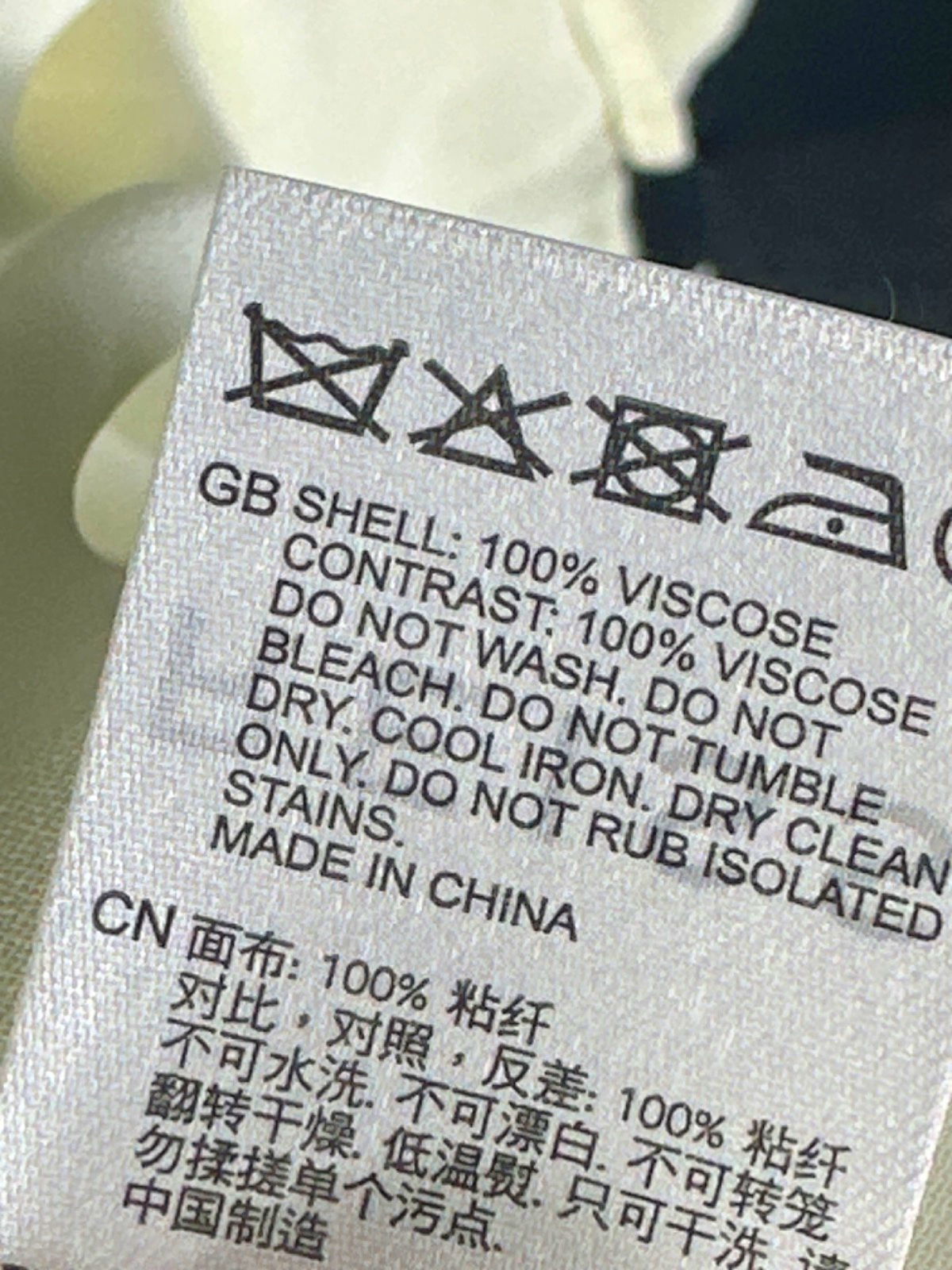 defect - stain Reiss Black and White Sleeveless Dress UK 10