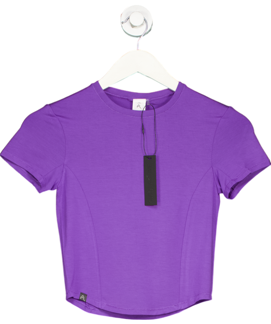 Oner Active Purple Mellow Soft Mid Short Sleeve T-shirt UK S