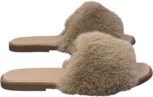 Age of Innocence Rosalie Beige Fur Mules UK 11.5 EU 30 👼