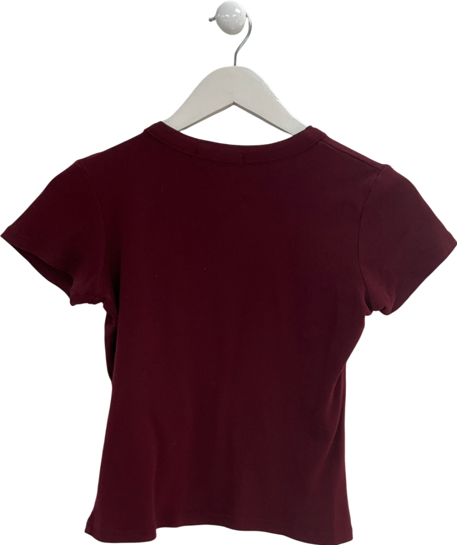 Brandy Melville Red Loreen Top UK S