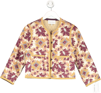 Cara Cara Multicoloured Marissa Jacket In Retro Floral Turtledove UK XS