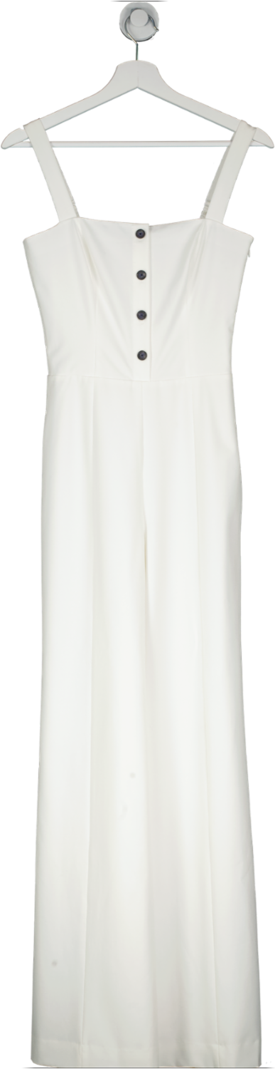 Staud White Snow-white Tao Jumpsuit UK 4
