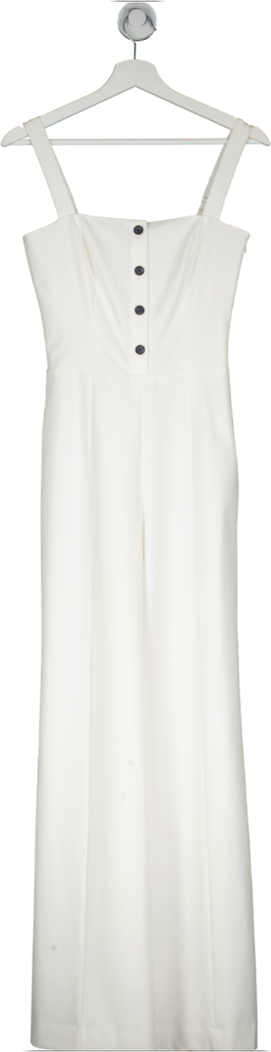 Staud White Snow-white Tao Jumpsuit UK 4