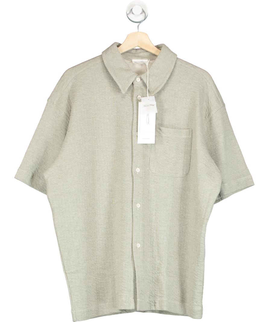 American Vintage Sage Green S/s Shirt UK S/M