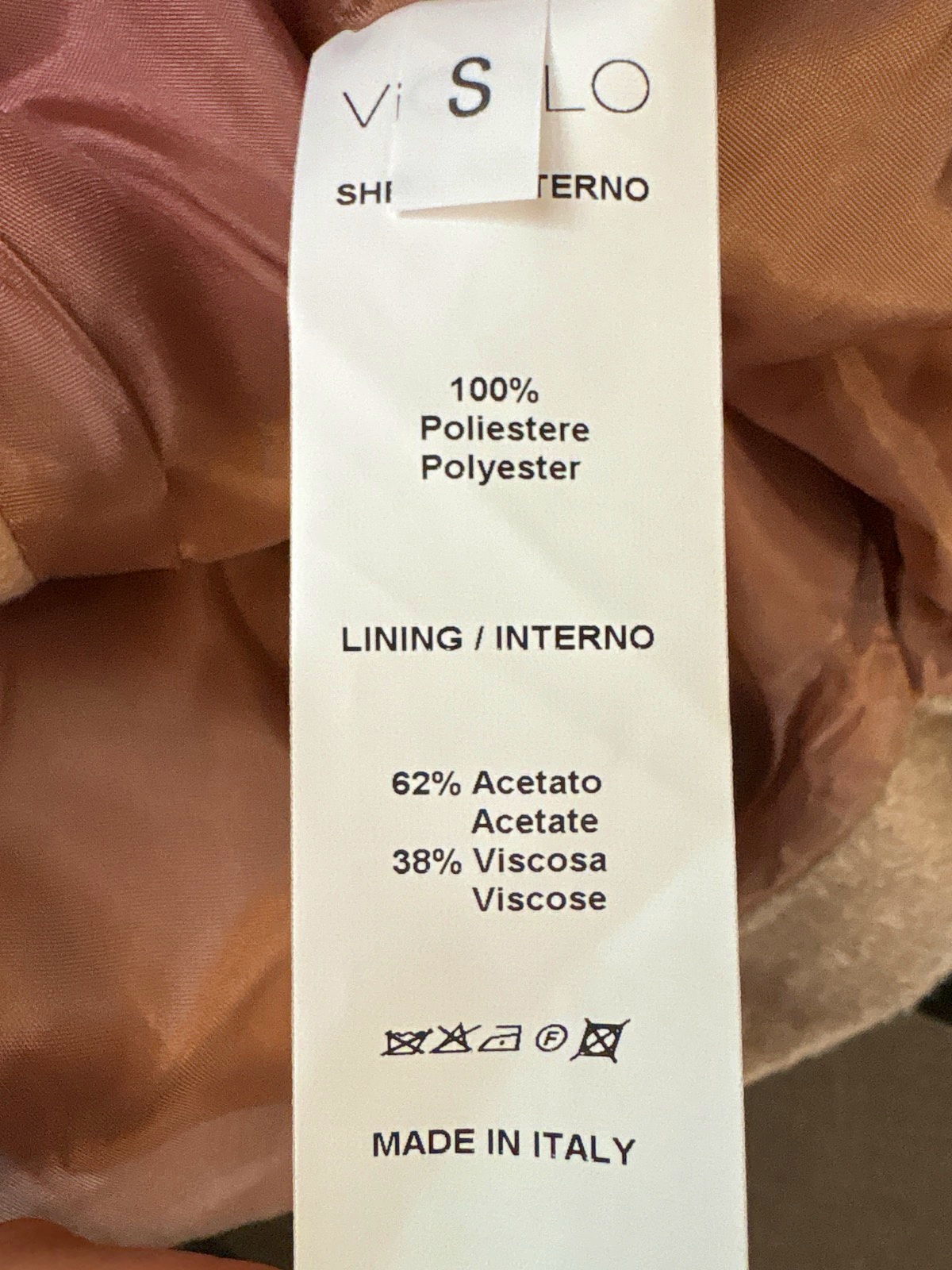 Vicolo Beige Wool Blend Coat UK S