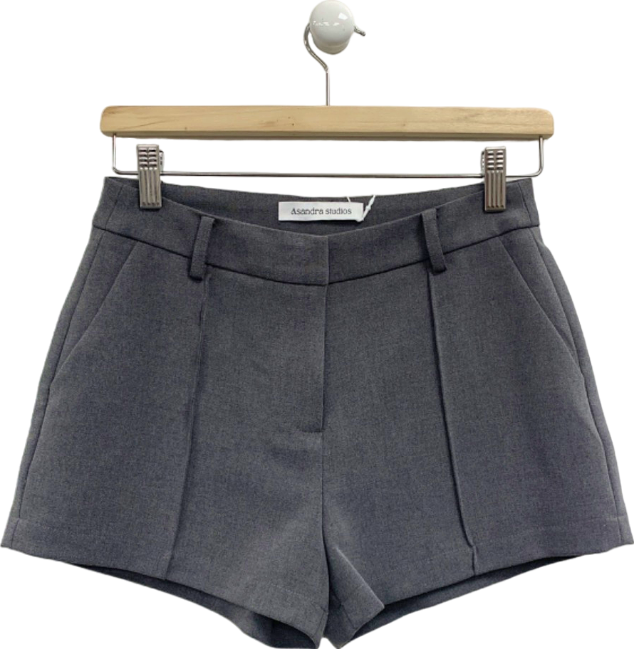 Asandra Studios Grey Tailored Shorts UK 6