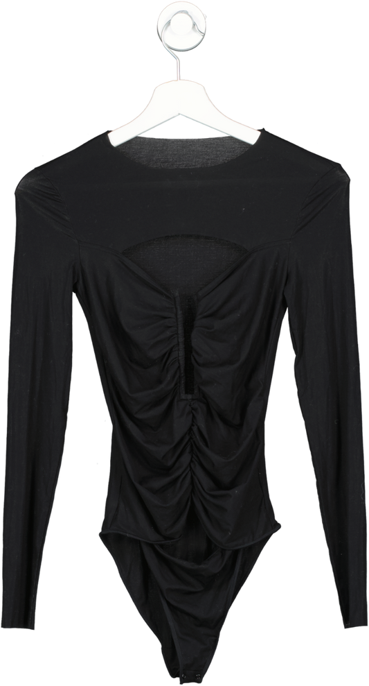 Black Long Sleeve Bodysuit of Charlotte Emily Sanders on the