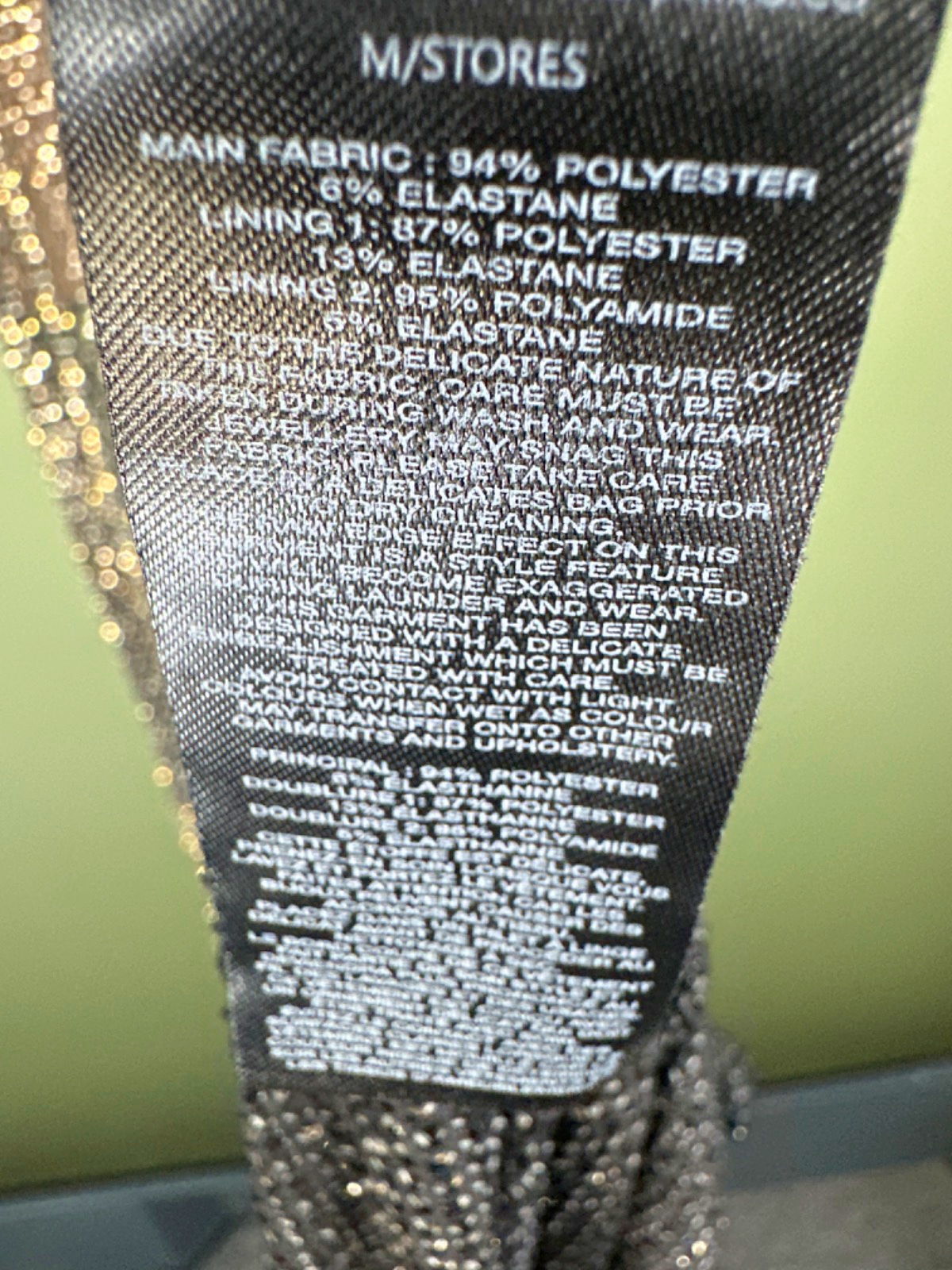 Self-Portrait Black Rhinestone Fishnet Maxi Dress UK 4